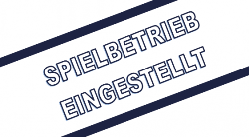 SPIELBETRIEB AUF ESV-ANLAGE EINGESTELLT